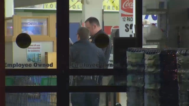 WEB EXTRA: Video From Scene Of Sand Springs Grocery Store Robbery