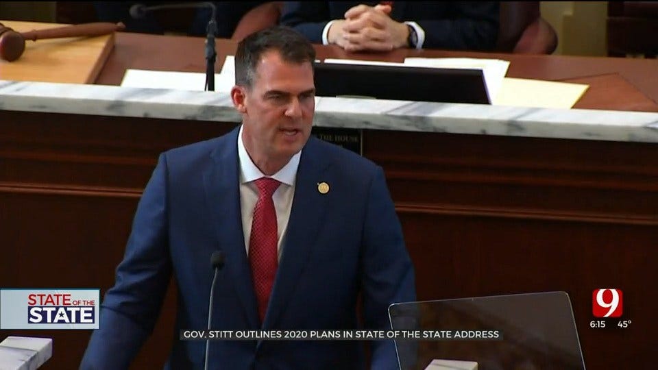 Gov. Stitt Calls For Medicaid Expansion & Agency Consolidation In State Of The State Address
