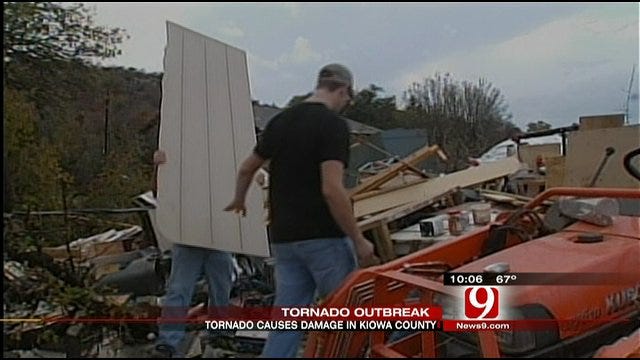 Tornado Causes Damage In Southwest Oklahoma