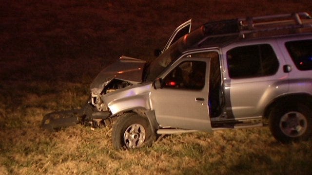 WEB EXTRA: Video From Scene Of Driver Arrested After Crashing On Tulsa Highway Interchange