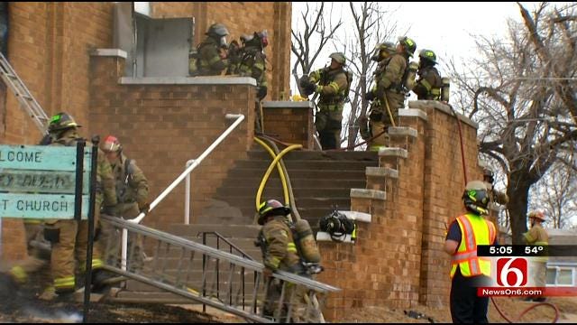 Fire Investigators Believe Arson Cause Of Tulsa Church Building Fire