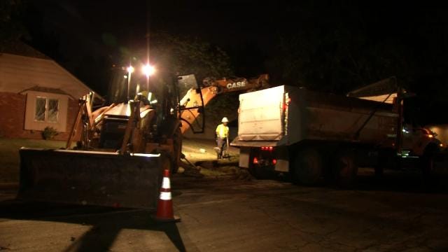 WEB EXTRA: Video From Scene At Water Main Break At 51st and Irvington