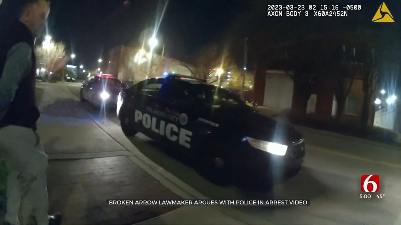 OKC Police Release Body Cam Video Of Broken Arrow Legislator's Arrest 
