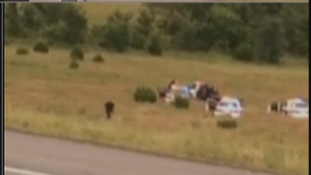 WEB EXTRA: Video Taken At End Of Police Chase Near Nowata