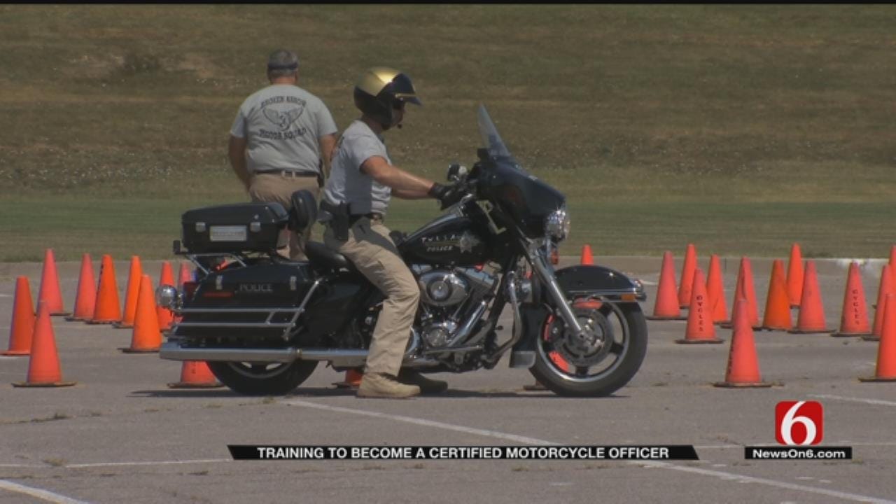 Tulsa Officers Train To Become Motorcycle Certified