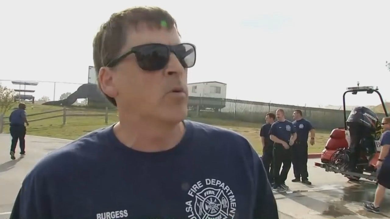WEB EXTRA: Tulsa Fire Captain Mike Burgess Talks About River Rescue