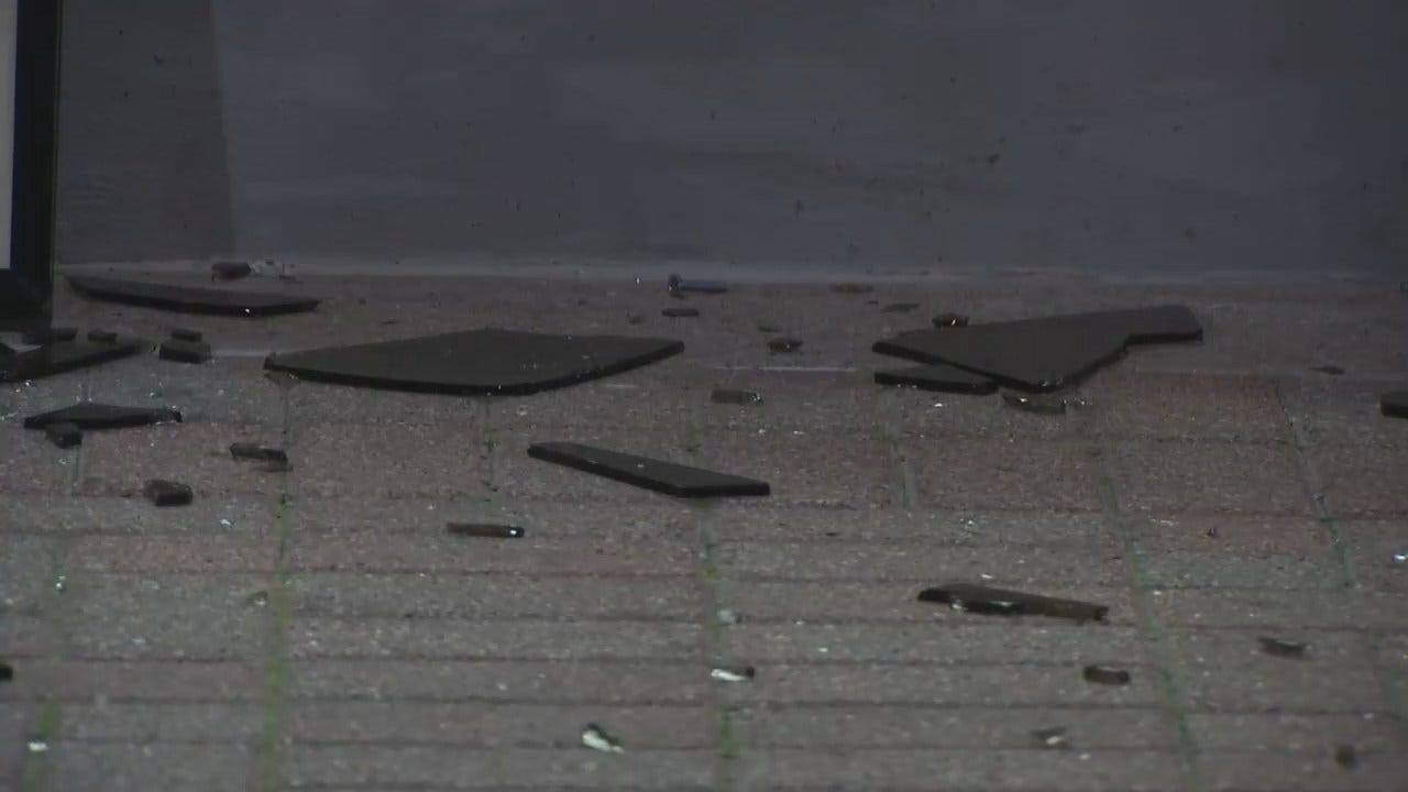 WEB EXTRA: Video Of Downtown Tulsa Vandalism