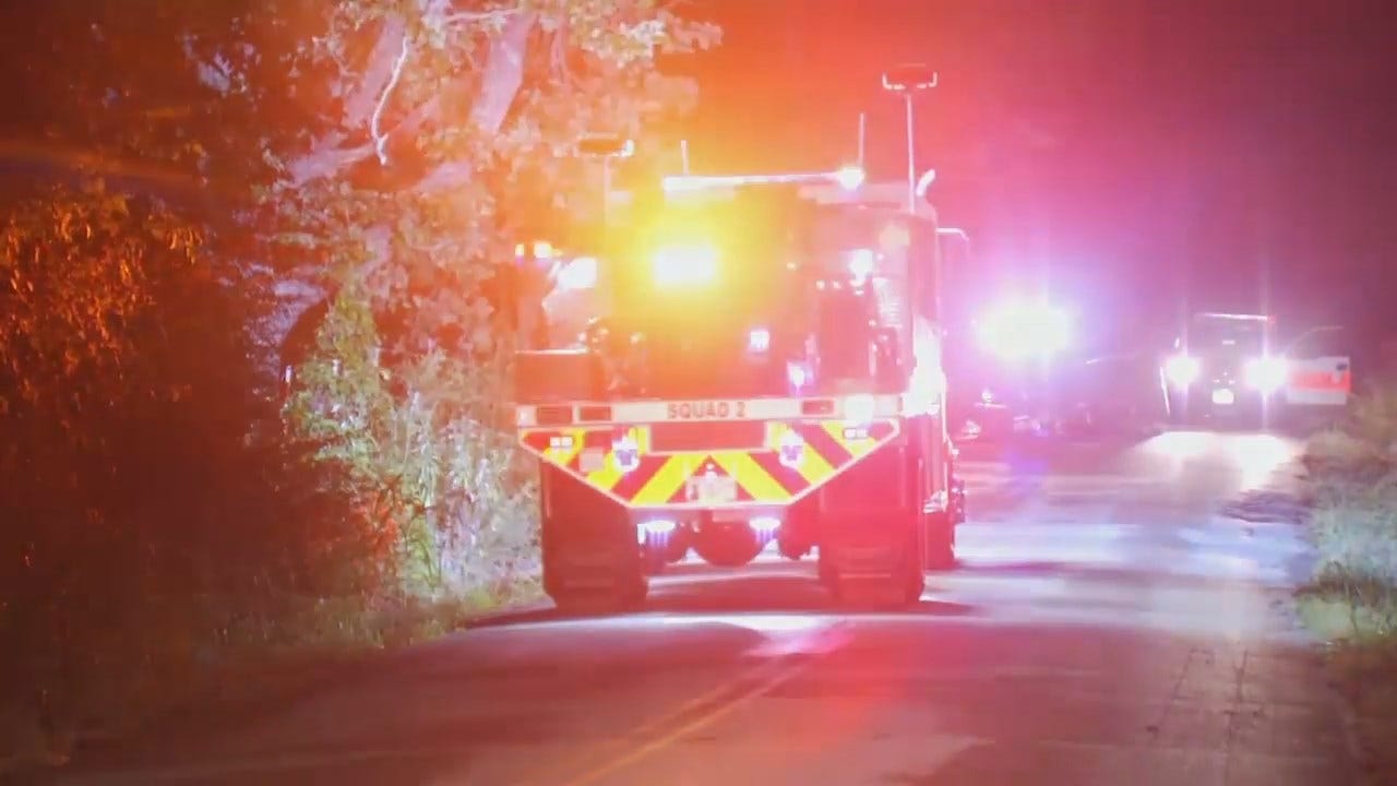 WEB EXTRA: Video From Scene Of Fatal Rogers County Crash