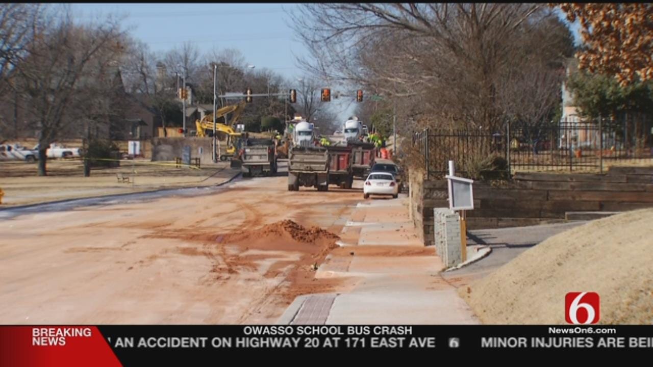 21st Street Water Line Construction Worries Tulsa Resident