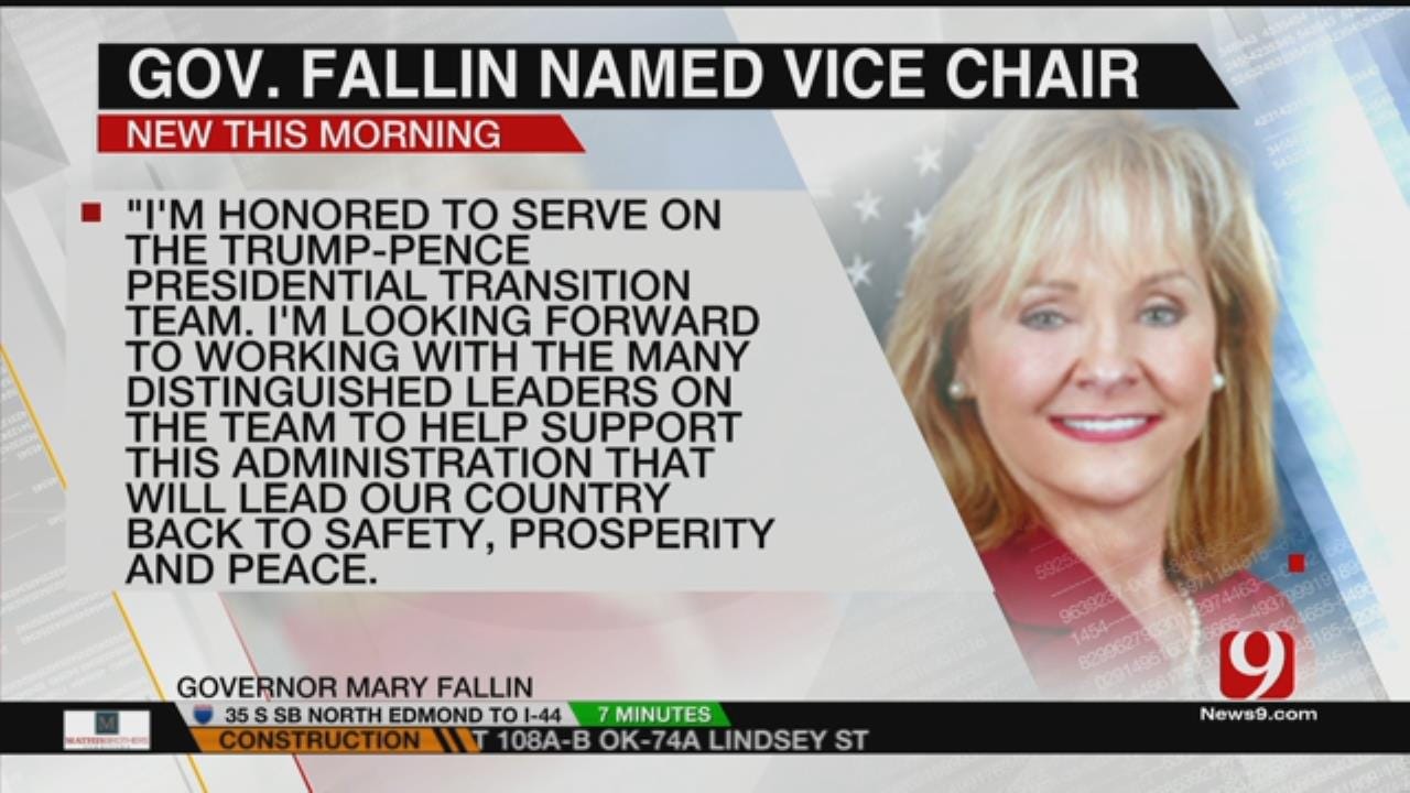 Fallin Named A Vice Chair To Trump-Pence Transition Team