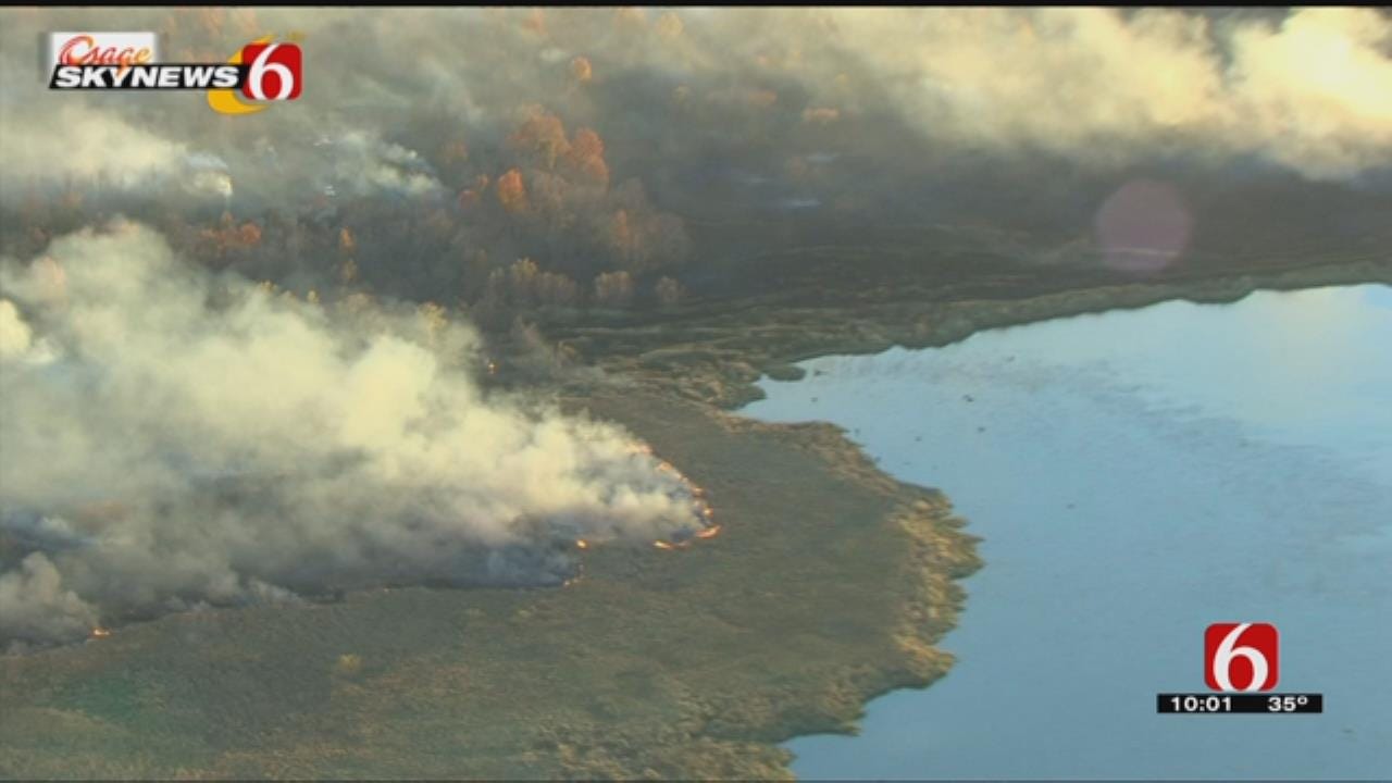 Brush Fire Burns Across More Than 100 Acres In Sperry