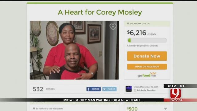 Midwest City Workers Raise Money From Man Who Needs Heart Transplant