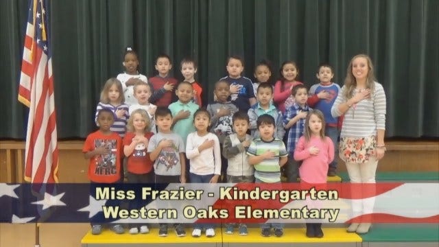 Miss Frazier's Kindergarten Class At Western Oaks Elementary