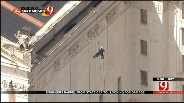 Engineers Rappel From OK Capitol Building