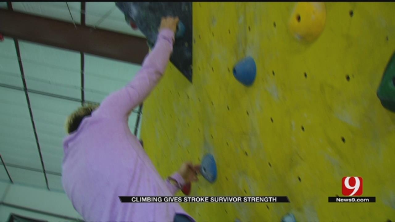 Climbing Helps Stroke Victim Recover