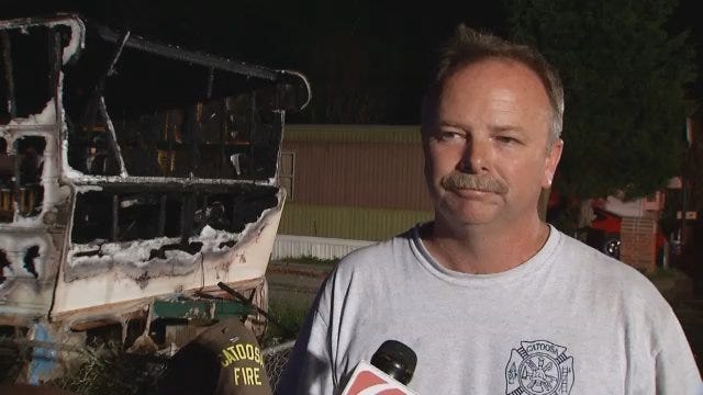 WEB EXTRA: Catoosa Fire Chief Denus Benton Talks About Fire