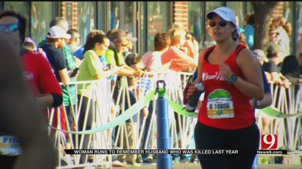 OKC Woman Runs Half Marathon For Husband Killed