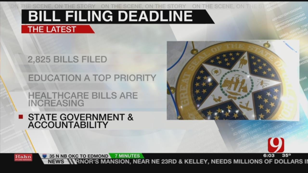 Friday Is Deadline For State Lawmakers To File Bills