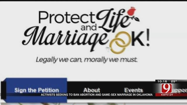 Group Leads Effort To Ban Abortion, Same-Sex Marriage In OK