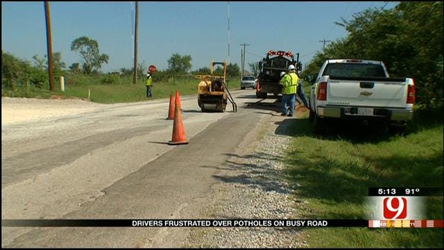 Drivers Fed Up With Shoddy SE OKC Road