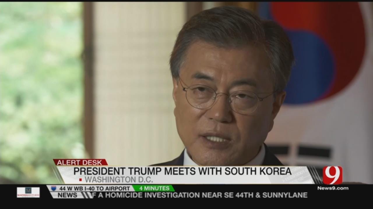 Trump Meets With S. Korean Counterpart To Talk N. Korea