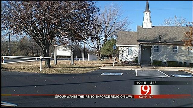 Organization Takes Aim At Oklahoma Churches Endorsing Candidates