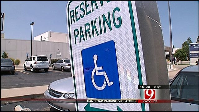 Handicap Parking Violations Enforcement Increased