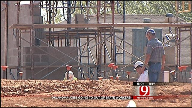Out Of State Workers Getting Oklahoma Construction Jobs