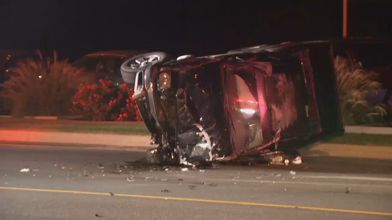WEB EXTRA: Video From Scene Of Tulsa Head-On Crash