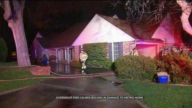 Overnight Fire Causes $20,000 In Damage To NW OKC Home