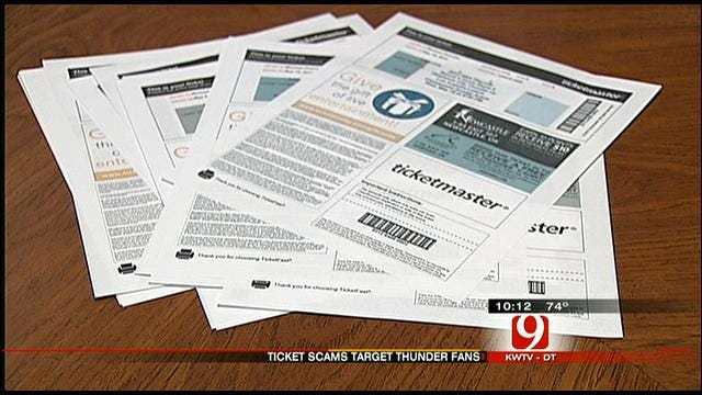 Scammers Selling Fake Thunder Playoff Tickets