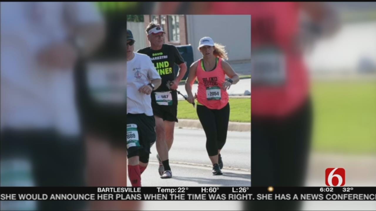 Blind Man Runs Route 66 Marathon As Reminder To "Keep Pushing"