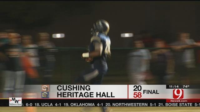 Heritage Hall Charges Past Cushing