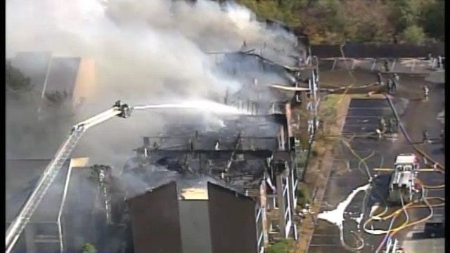 WEB EXTRA: SkyNews6 Aerials From Tulsa Apartment Complex Fire