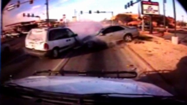 Video Of Police Chase Crash In Southwest Oklahoma City