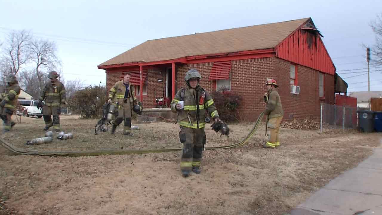 Residents Safe After Tulsa House Fire, Crews Say