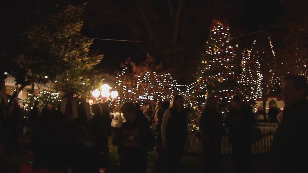 WEB EXTRA: Video From Tulsa's Utica Square 'Lights On'