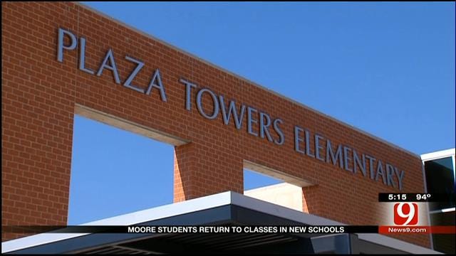 Plaza Towers Elementary Students Start The Year At New School